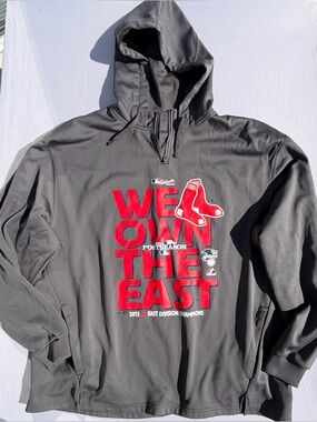 Boston Red Sox 2013 Champions Quarter Zip Pullover Sweatshirt 2XL